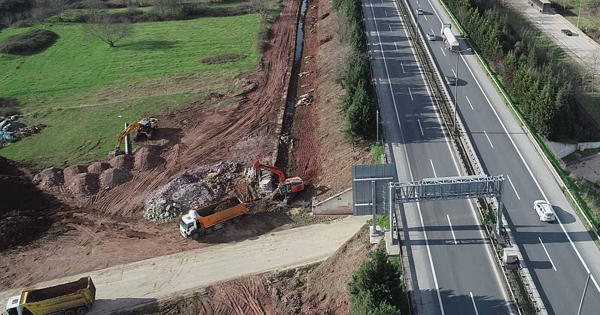 Alikahya Stadyum bağlantı yolunda ilk kazma vuruldu