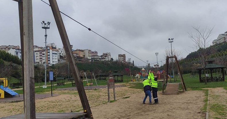 Gebze bölgesinde parklara yoğun bakım