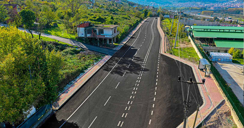 Kocaeli’nde bir yılda 98 km asfaltlama yapıldı