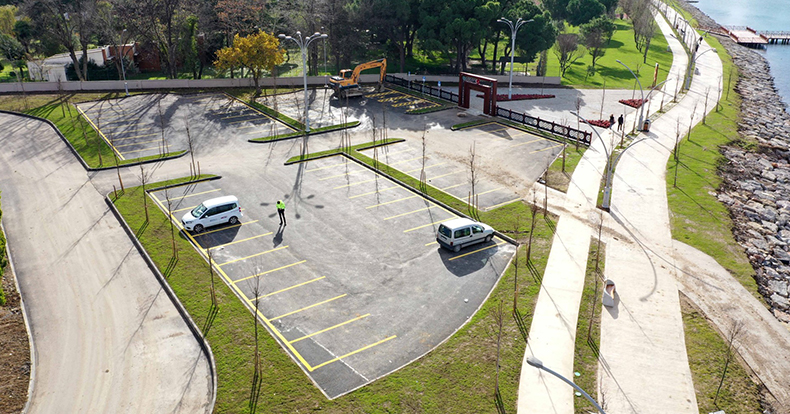 552 araçlık 4 yeni açık otopark yapıldı