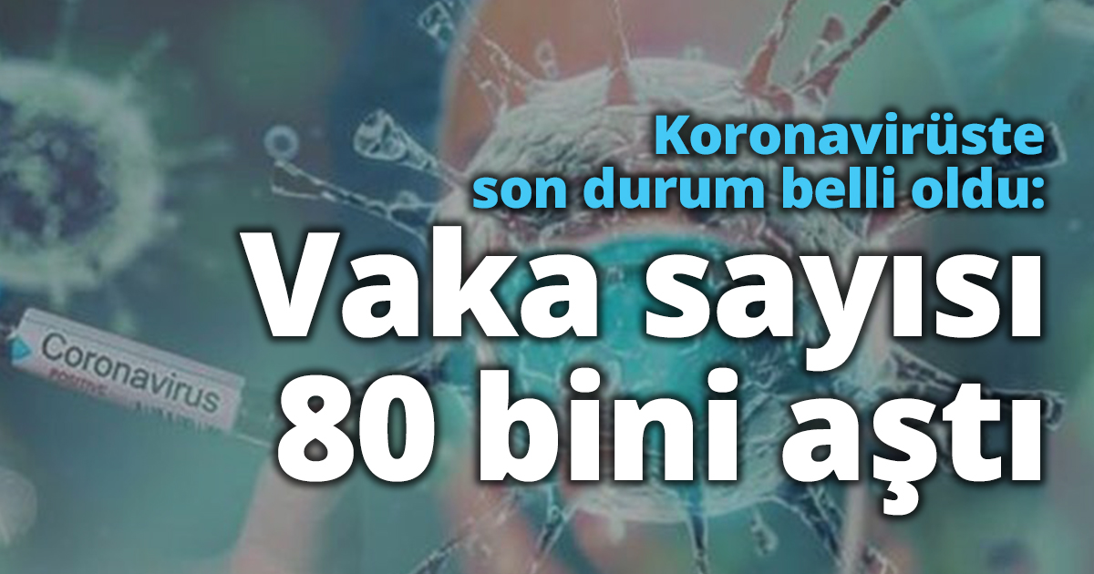 Koronavirüste son durum belli oldu: Vaka sayısı 80 bini aştı