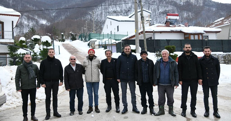Başkan Özlü Hafta Sonu Mesaisinde Köylerde