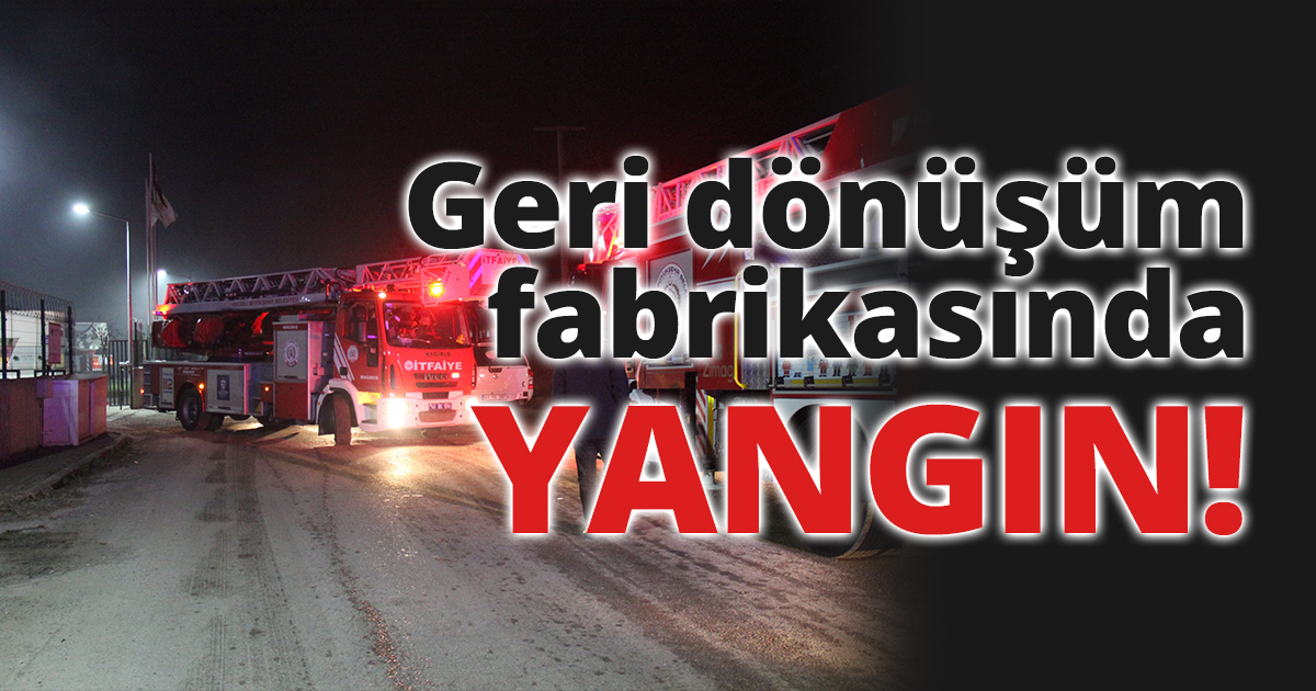 Kocaeli’de geri dönüşüm fabrikasında yangın