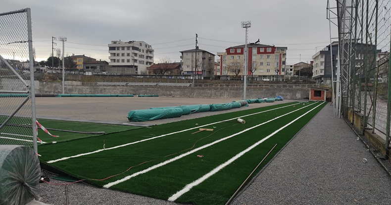Darıca Nene Hatun Stadı sentetik çime kavuşuyor