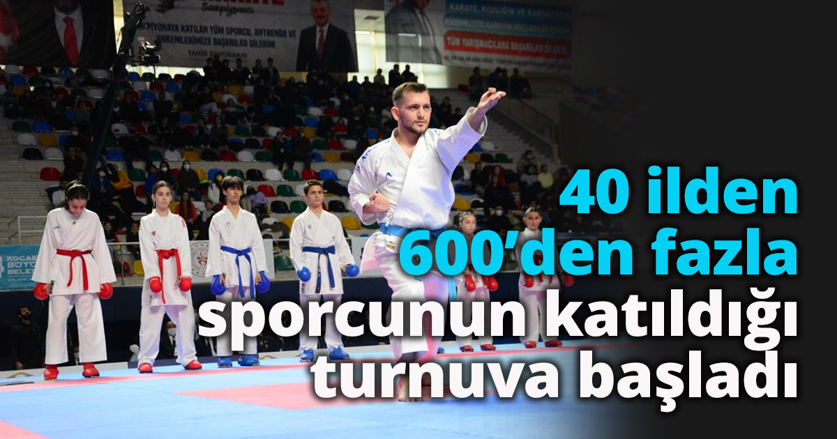Türkiye Büyükler Karate Şampiyonası'nın açılış seremonisi yapıldı