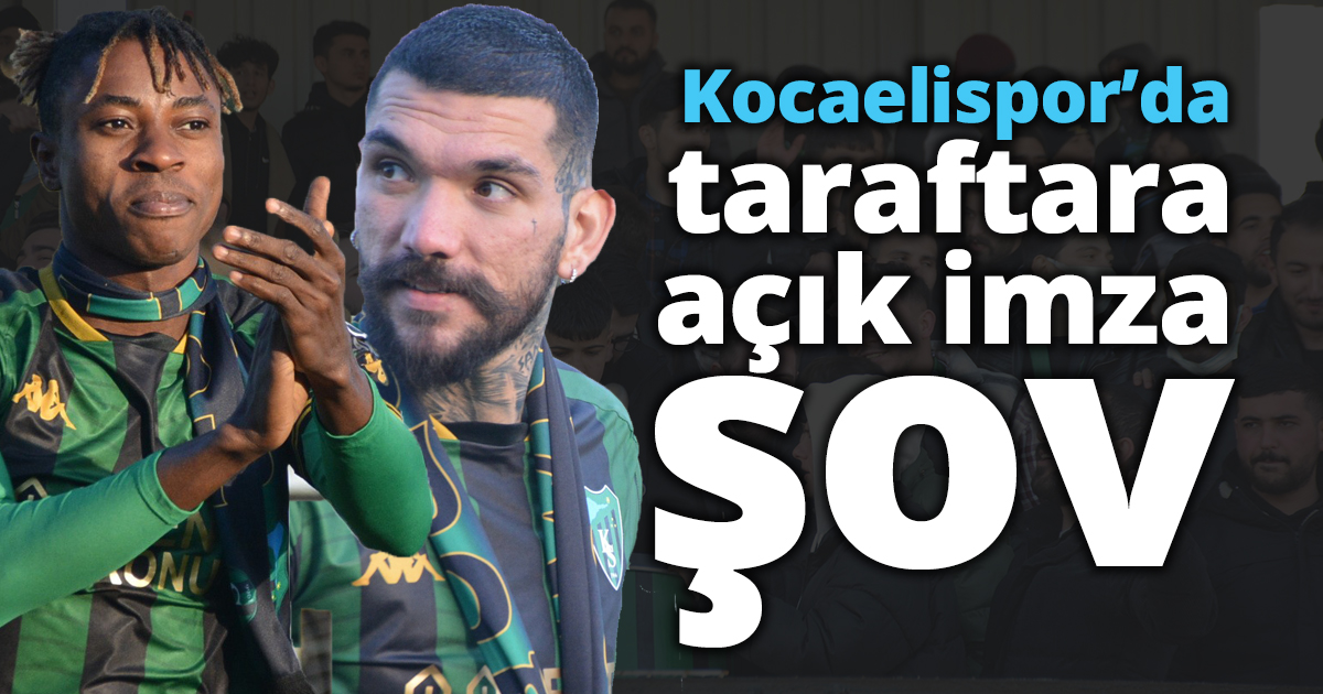  Kocaelispor’da taraftara açık imza şov
