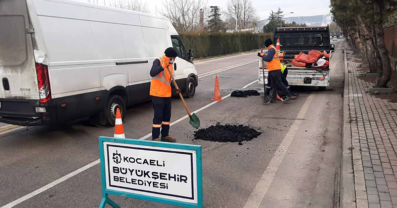 Kaldırım ve yollara acil müdahale