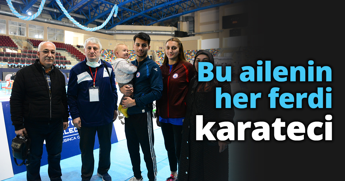 Bu ailenin her ferdi karateci