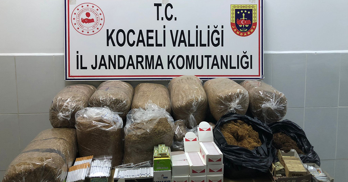 Kaçak sigara operasyonunda 76 kilo tütün ele geçirildi