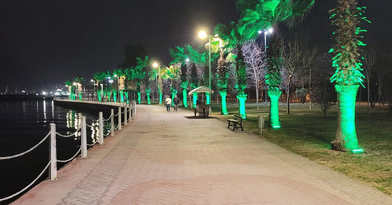 Yarımca sahili ışıl ışıl oldu