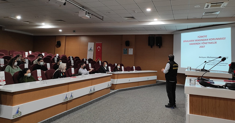 İtfaiyeden Kartepe Belediyesi personeline eğitim