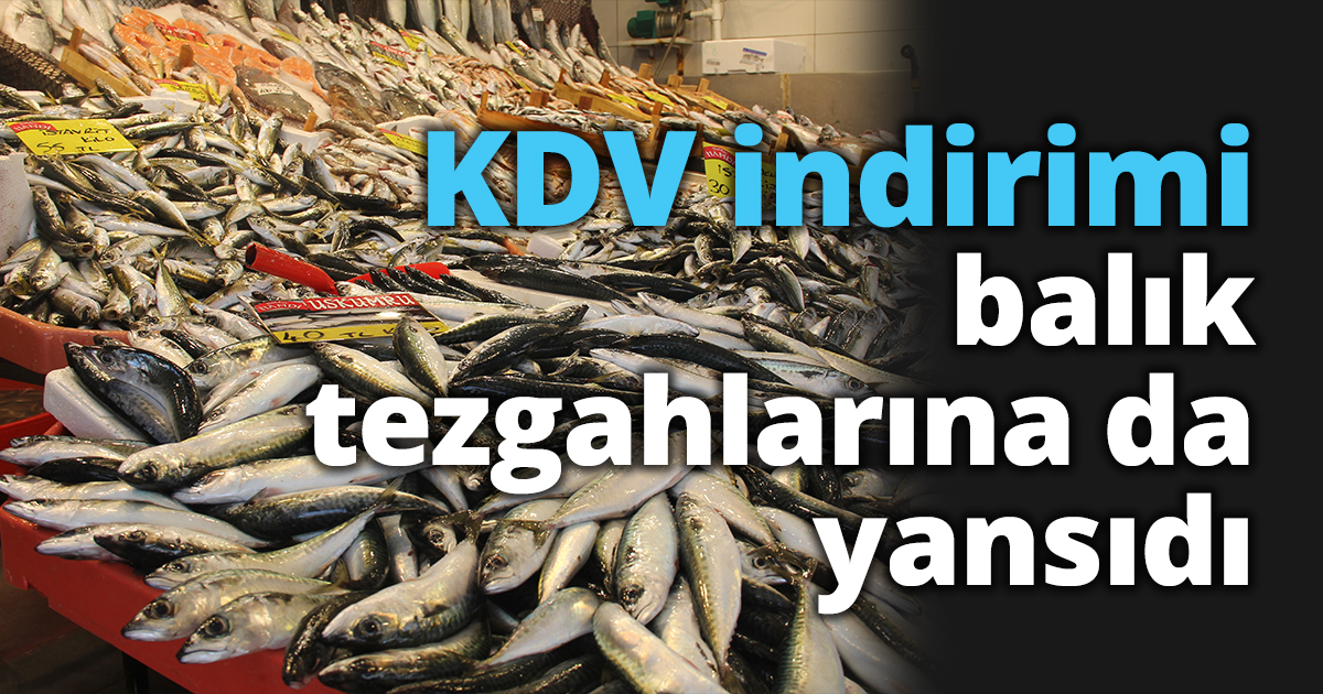 KDV indirimi balık tezgahlarına da yansıdı