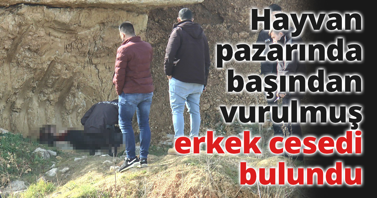 Hayvan pazarında başından vurulmuş erkek cesedi bulundu