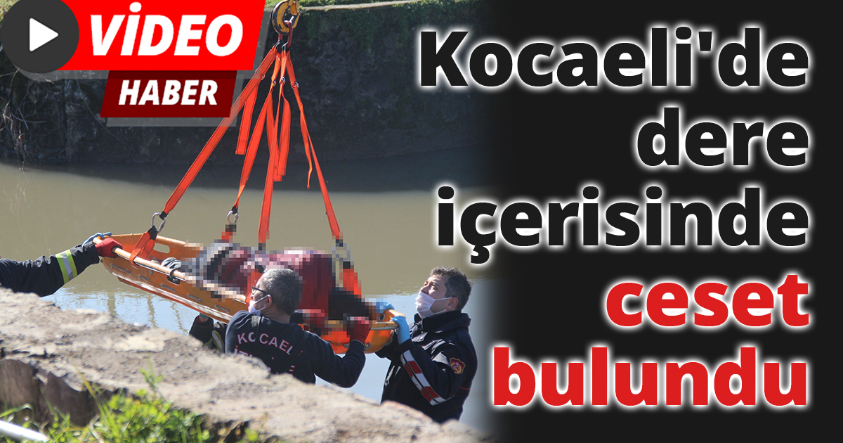 Kocaeli'de dere içerisinde ceset bulundu