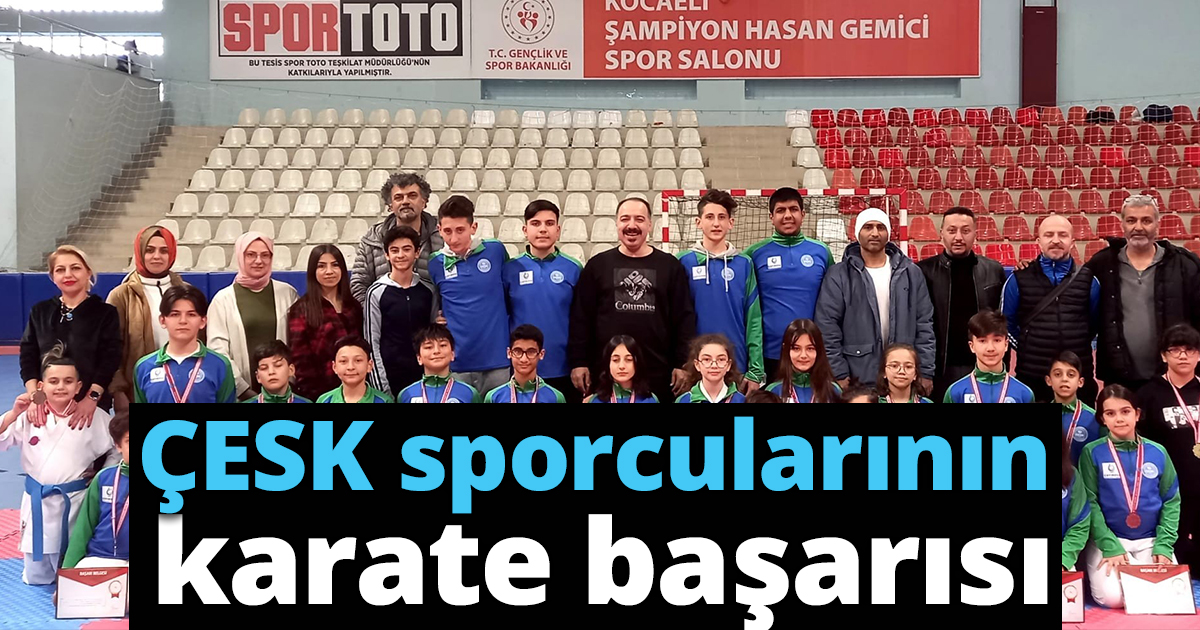 ÇESK sporcularının karate başarısı