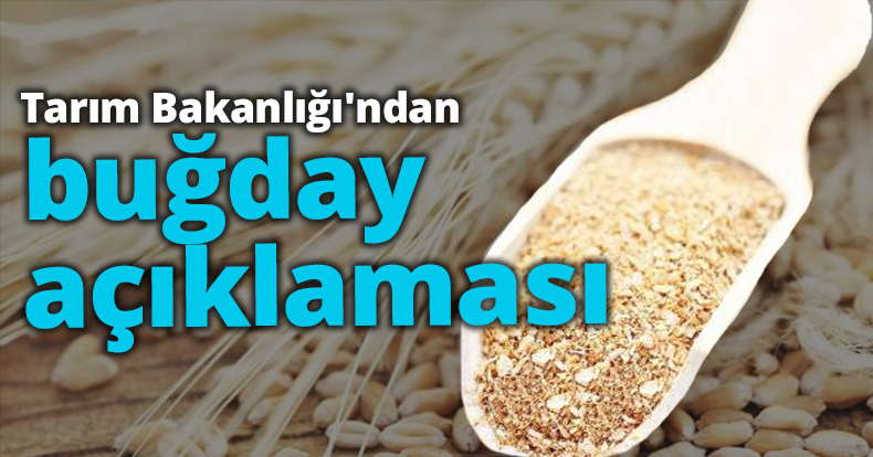 Tarım Bakanlığı'ndan buğday açıklaması