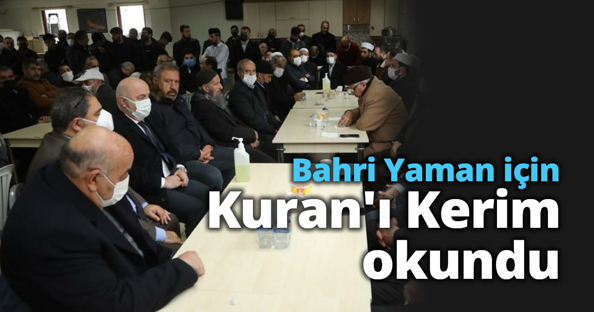 Bahri Yaman için Kuran'ı Kerim okundu