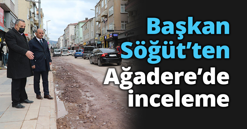 Başkan Söğüt’ten Ağadere’de inceleme