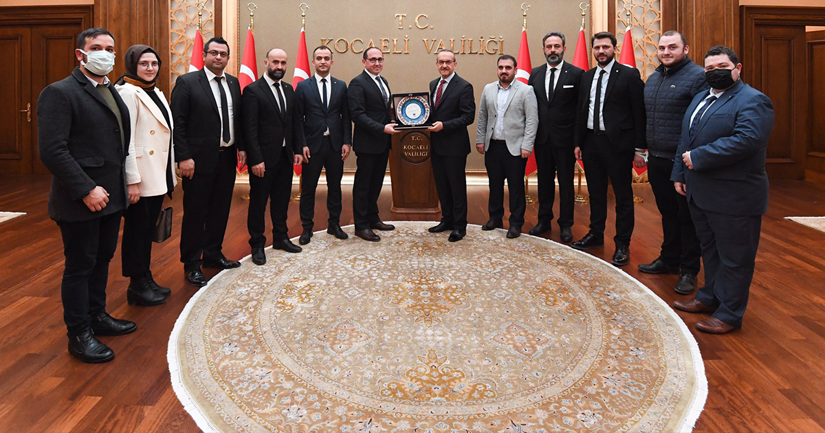 İMO Kocaeli’nin yeni yönetiminden Vali Yavuz’a ziyaret