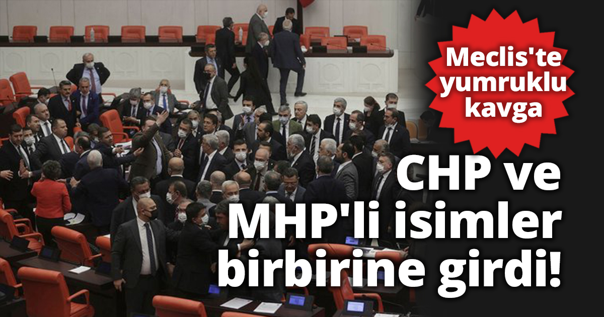 CHP ve MHP'li isimler birbirine girdi....