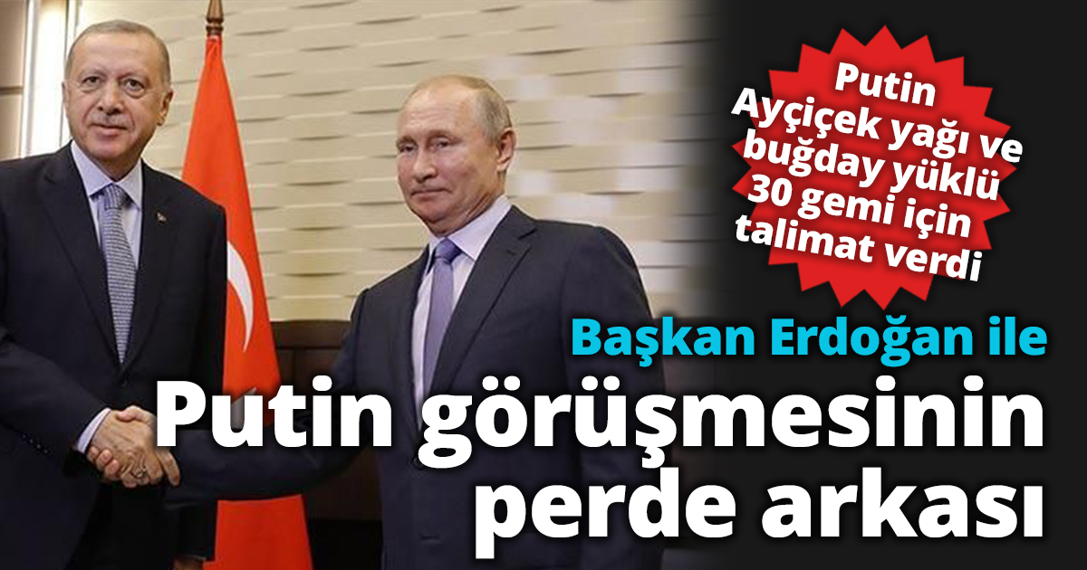 Başkan Erdoğan ile Putin görüşmesinin perde arkası.