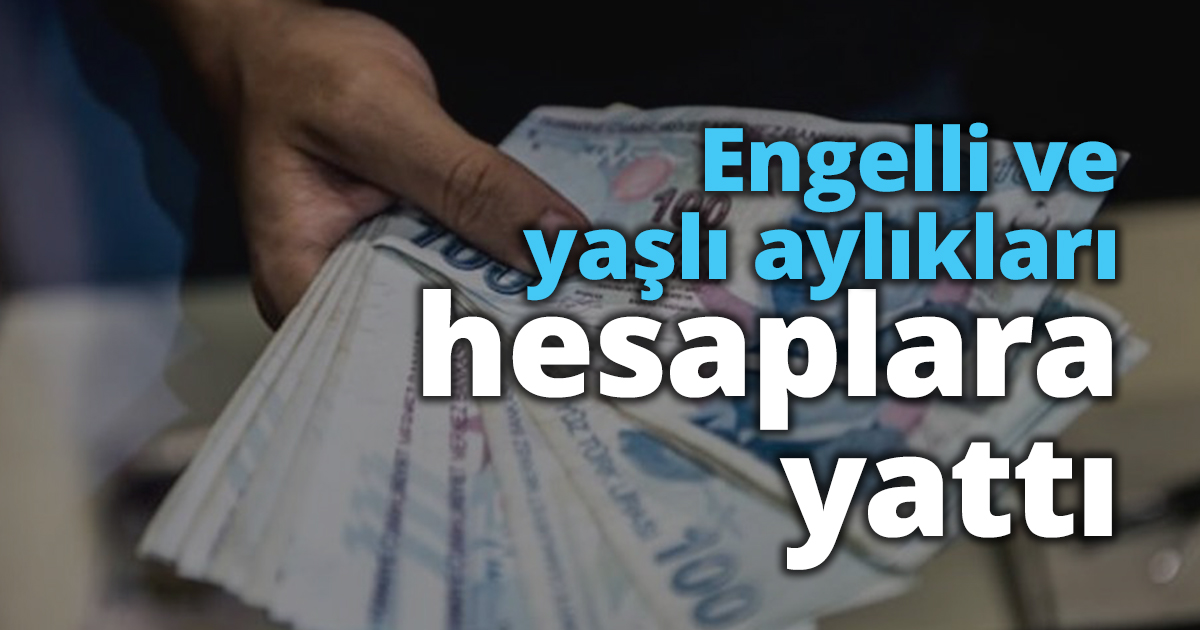 Engelli ve yaşlı aylıkları hesaplara yattı