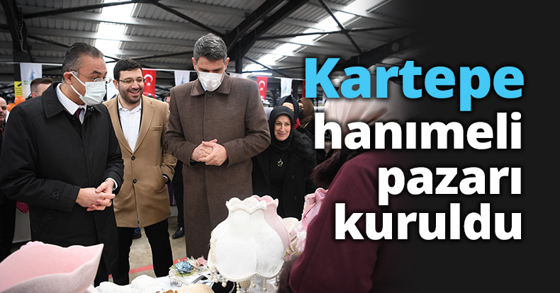Kartepe hanımeli pazarı kuruldu