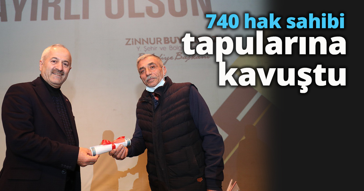 Kocaeli’de 740 hak sahibi tapularına kavuştu