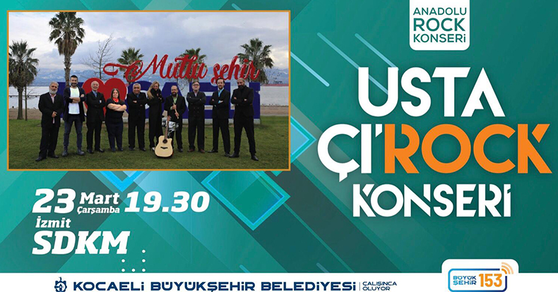 Usta Çı’rock konseri İzmit’te