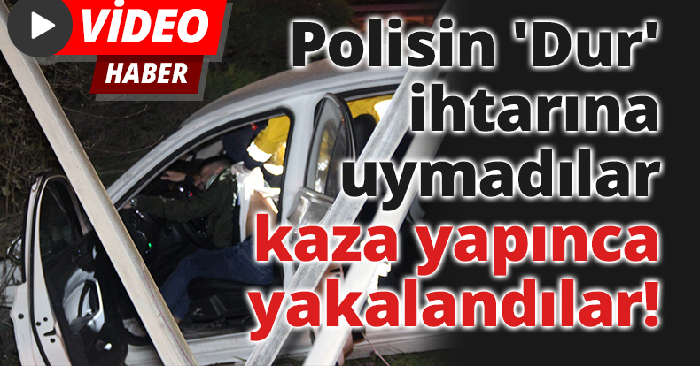 Şehri birbirine kattılar, hem polisler hem kendileri kaza yaptı