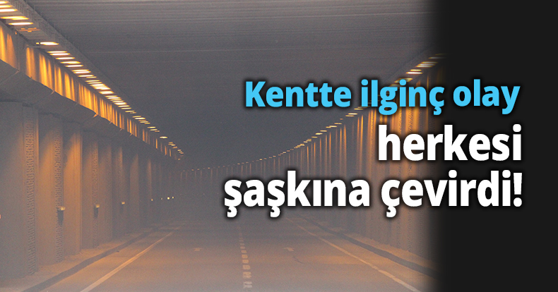 Kentte ilginç olay, herkesi şaşkına çevirdi!