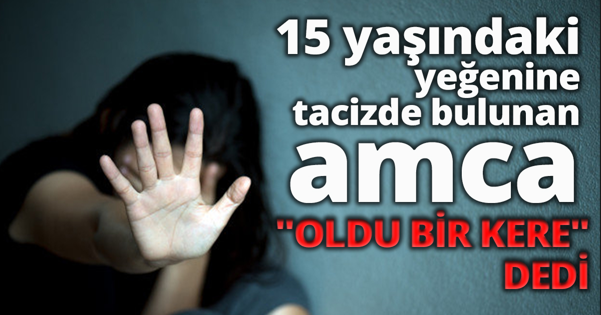 Amcanın 15 yaşındaki yeğenine fiziksel tacizde bulunduğu iddiası