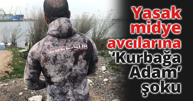 Yasak midye avcılarına ‘Kurbağa Adam’ şoku
