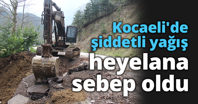 Kocaeli'de şiddetli yağış heyelana sebep oldu