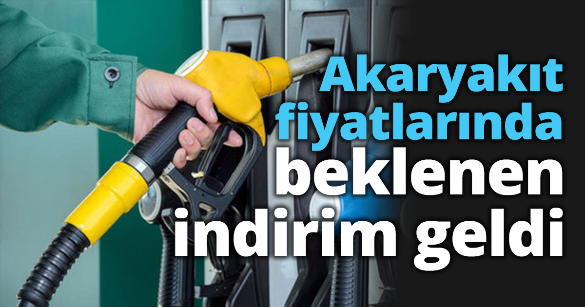 Akaryakıt fiyatlarında beklenen indirim geldi