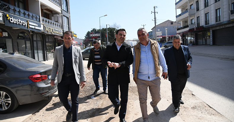 Başkan Özlü Yol Çalışmalarını Yakından Takip Ediyor