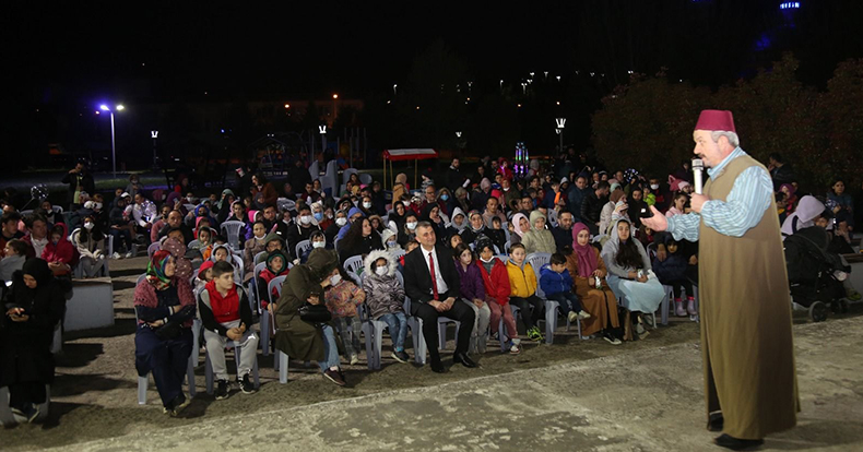 Kervansaray arkasındaki park Ramazan etkinliği ile renklendi