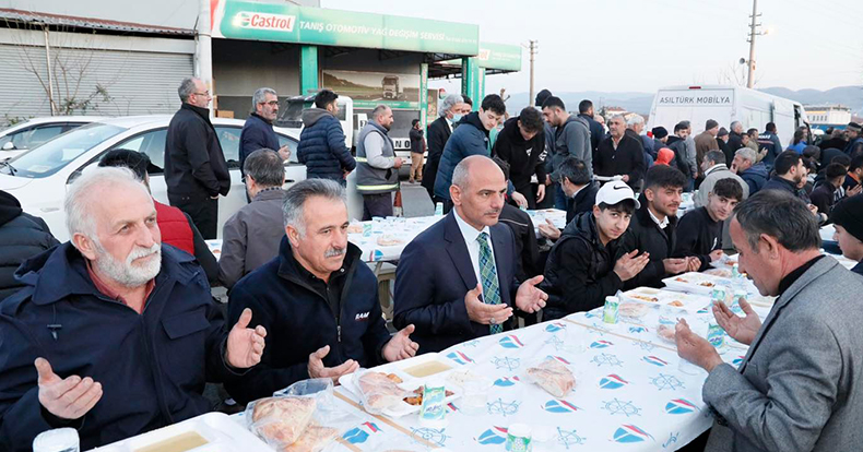 Başkan Söğüt, sanayi esnafıyla iftar yaptı