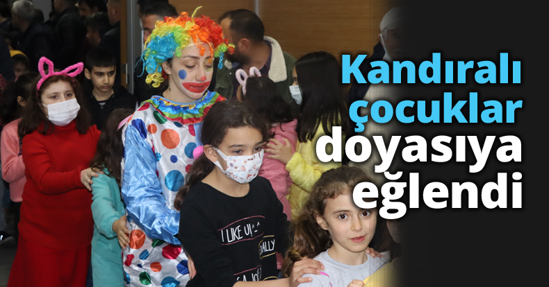 Kandıralı çocuklar doyasıya eğlendi