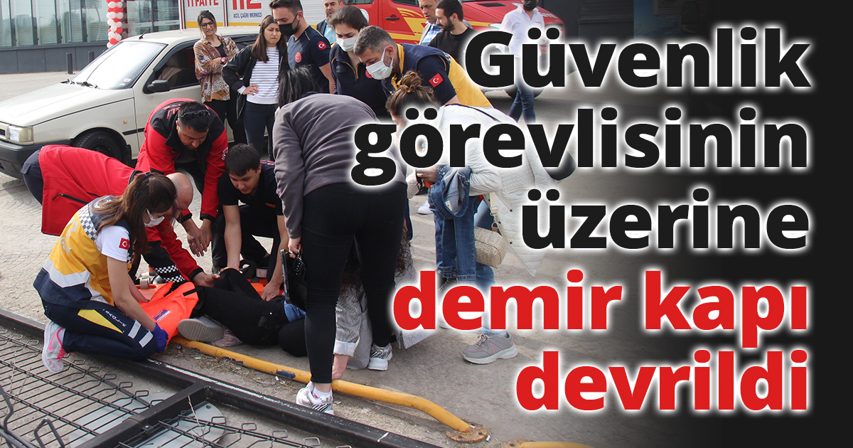 İş yerini açmak isteyen güvenlik görevlisi dehşeti yaşadı