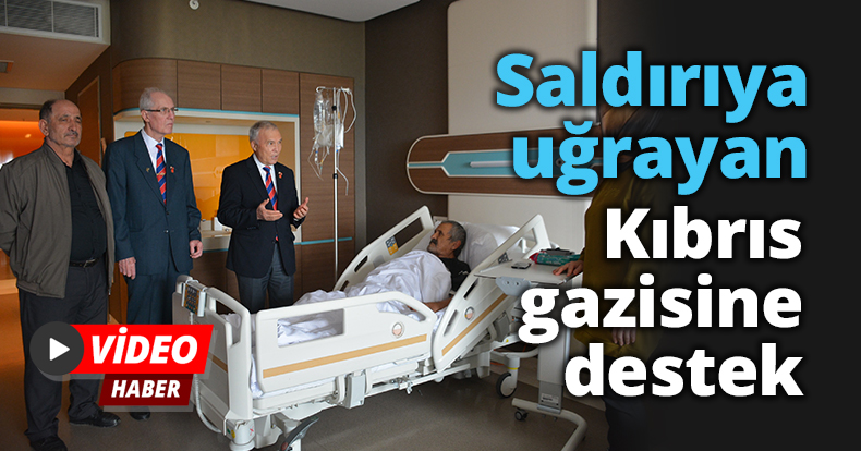 Pide kuyruğunda saldırıya uğrayan Kıbrıs gazisine destek