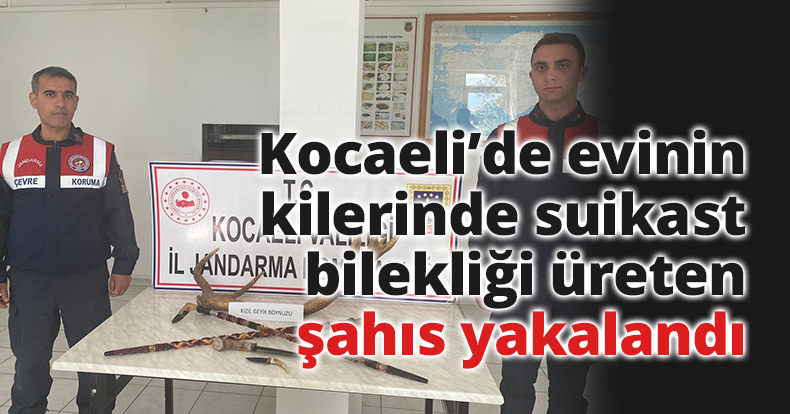 Atölyeye çevirdiği evinin kilerinde suikast bilekliği üreten şahıs yakalandı