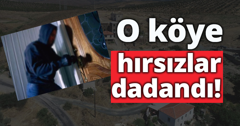 O köye hırsızlar dadandı!
