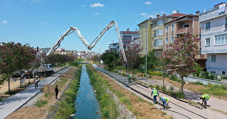 Sırasöğütler Deresi yeni yaşam alanına dönüşüyor