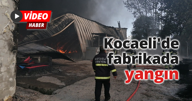 Kocaeli'de fabrikada yangın
