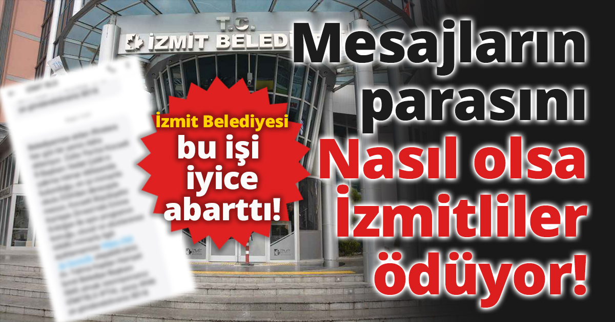 İzmit Belediyesi bu işi iyice abarttı!