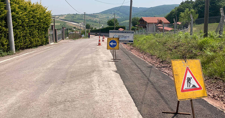 İzmit köy yollarında üstyapıyla ulaşım kolaylaşıyor