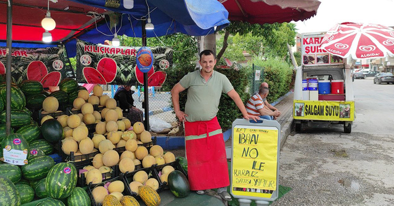 Vatandaşlar nakit taşımayınca karpuzcudan pratik fikir