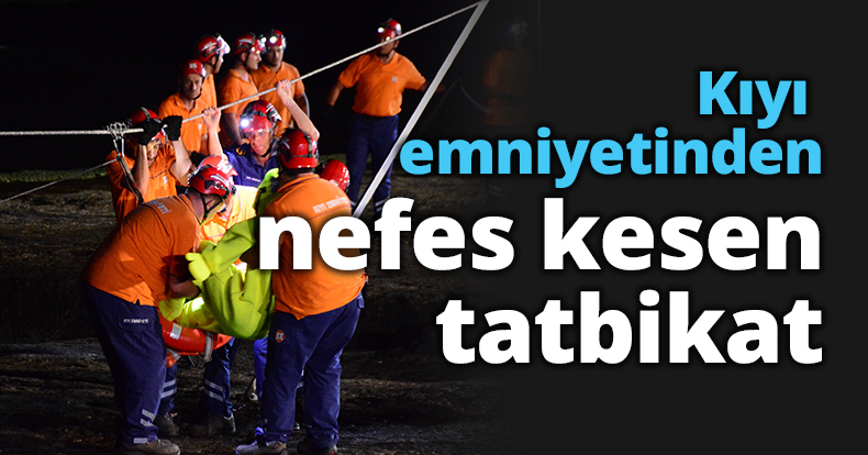 Kıyı emniyetinden nefes kesen tatbikat