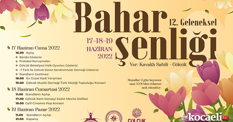 12. BAHAR ŞENLİĞİ GÖLCÜK’TE BAŞLIYOR